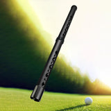 Golf Balls Retriever Tube Golfer Gift Portable 2 Sections Detachable Grabber Black