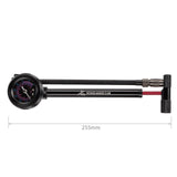 Bike Shock Pump Bicycle Tire Inflator Metal Bicycle Pump with Pressure Gauge