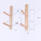 2 Pieces Wood Yoga Mat Storage Rack Yoga Mat Organizer Holder for Skateboard 2 Tier