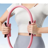 Pilates Ring Circle Training Workout Thigh Exercise Flexible Fitness Circles Pink