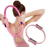 Pilates Ring Circle Training Workout Thigh Exercise Flexible Fitness Circles Pink