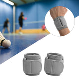 2x Sports Wristbands Adjustable Wrist Protector for Powerlifting Gym Fitness Gray