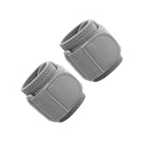 2x Sports Wristbands Adjustable Wrist Protector for Powerlifting Gym Fitness Gray