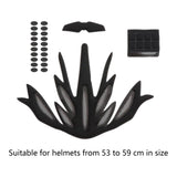 Helmet Liner Kits Reusable Cushion Mat Helmet Inner Padding for Bike Cycling Black