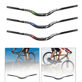 Bike Handlebar Easy to Install Lightweight Riser Bar for Mountain Road Bikes Green