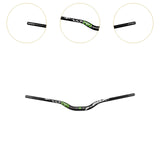 Bike Handlebar Easy to Install Lightweight Riser Bar for Mountain Road Bikes Green