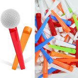 50Pcs Wedge Golf Tees Equipment Ball Holder for Outdoor Golfer Gift Backyard