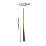 Kids Pool Cue Wood Snooker Cue 10.5mm Tip for Girls Boys Billiards Equipment 50cm