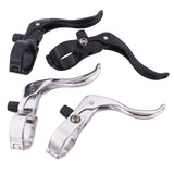 2Pcs Bicycle Brake Lever Sturdy Aluminum Replacement for Mountain Road Bikes Black