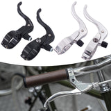 2Pcs Bicycle Brake Lever Sturdy Aluminum Replacement for Mountain Road Bikes Black