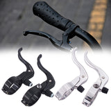 2Pcs Bicycle Brake Lever Sturdy Aluminum Replacement for Mountain Road Bikes Black