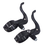 2Pcs Bicycle Brake Lever Sturdy Aluminum Replacement for Mountain Road Bikes Black