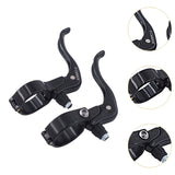 2Pcs Bicycle Brake Lever Sturdy Aluminum Replacement for Mountain Road Bikes Black