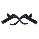 2Pcs Bicycle Brake Lever Sturdy Aluminum Replacement for Mountain Road Bikes Black