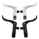 2Pcs Bicycle Brake Lever Sturdy Aluminum Replacement for Mountain Road Bikes Black