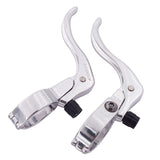 2Pcs Bicycle Brake Lever Sturdy Aluminum Replacement for Mountain Road Bikes Siliver