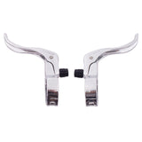 2Pcs Bicycle Brake Lever Sturdy Aluminum Replacement for Mountain Road Bikes Siliver