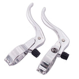 2Pcs Bicycle Brake Lever Sturdy Aluminum Replacement for Mountain Road Bikes Siliver