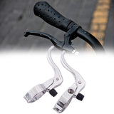 2Pcs Bicycle Brake Lever Sturdy Aluminum Replacement for Mountain Road Bikes Siliver