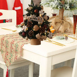 Tabletop Christmas Tree with Lights Realistic Xmas Tree for Home Party Table Cotton Ornament 60cm