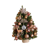 Tabletop Christmas Tree with Lights Realistic Xmas Tree for Home Party Table Elk Ornament 45cm