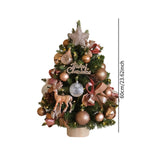 Tabletop Christmas Tree with Lights Realistic Xmas Tree for Home Party Table Elk Ornament 60cm