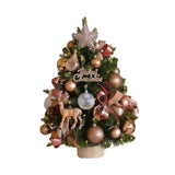 Tabletop Christmas Tree with Lights Realistic Xmas Tree for Home Party Table Elk Ornament 60cm