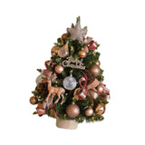 Tabletop Christmas Tree with Lights Realistic Xmas Tree for Home Party Table Elk Ornament 60cm