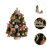 Tabletop Christmas Tree with Lights Realistic Xmas Tree for Home Party Table Elk Ornament 60cm