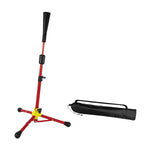 Baseball Batting Tee Adjustable Height with Bag Training Equipment Tee Stand Red