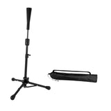 Baseball Batting Tee Adjustable Height with Bag Training Equipment Tee Stand Black