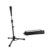 Baseball Batting Tee Adjustable Height with Bag Training Equipment Tee Stand Black