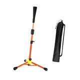 Baseball Batting Tee Adjustable Height with Bag Training Equipment Tee Stand Orange