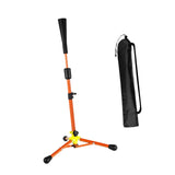 Baseball Batting Tee Adjustable Height with Bag Training Equipment Tee Stand Orange