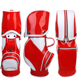 Golf Wine Bag PU Practical Golf Bag Drink Carry Bag for Travel Hiking Red