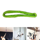 Lyra Aerial Hoop Strap Soft Heavy Duty Aerial Acrobatics Lyra Hoop Hand Loop Green