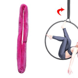 Lyra Aerial Hoop Strap Soft Heavy Duty Aerial Acrobatics Lyra Hoop Hand Loop Rose Red