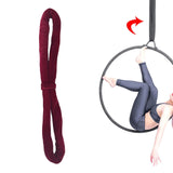 Lyra Aerial Hoop Strap Soft Heavy Duty Aerial Acrobatics Lyra Hoop Hand Loop Dark Red