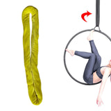 Lyra Aerial Hoop Strap Soft Heavy Duty Aerial Acrobatics Lyra Hoop Hand Loop Yellow