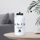 Sports Water Bottle 1L Leakproof Squeeze Bottle for Women Men Outdoor Sports White