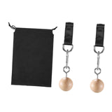 2 Pieces Pull up Grips Handles with Straps for Kettlebell Hand Climbing Balls