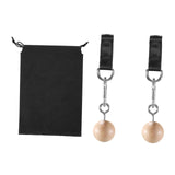 2 Pieces Pull up Grips Handles with Straps for Kettlebell Hand Climbing Balls