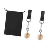 2 Pieces Pull up Grips Handles with Straps for Kettlebell Hand Climbing Balls