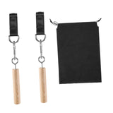 2 Pieces Pull up Grips Handles with Straps for Kettlebell Hand Climbing Sticks