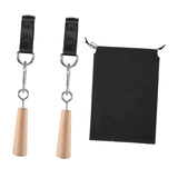 2 Pieces Pull up Grips Handles with Straps for Kettlebell Hand Climbing Cones