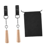 2 Pieces Pull up Grips Handles with Straps for Kettlebell Hand Climbing Cones