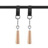 2 Pieces Pull up Grips Handles with Straps for Kettlebell Hand Climbing Cones