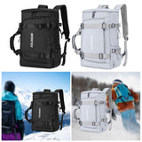 Ski Backpack Portable Stylish Ski Boot Bag for Skiing Cycling Mountaineering Black