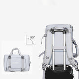 Ski Backpack Portable Stylish Ski Boot Bag for Skiing Cycling Mountaineering Black