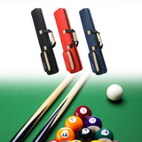 Pool Cue Sticks Bag 1/2 Cue Case Portable Wear Resistant Hold 3 Butt 4 Shaft Black